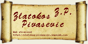 Zlatokos Pivašević vizit kartica